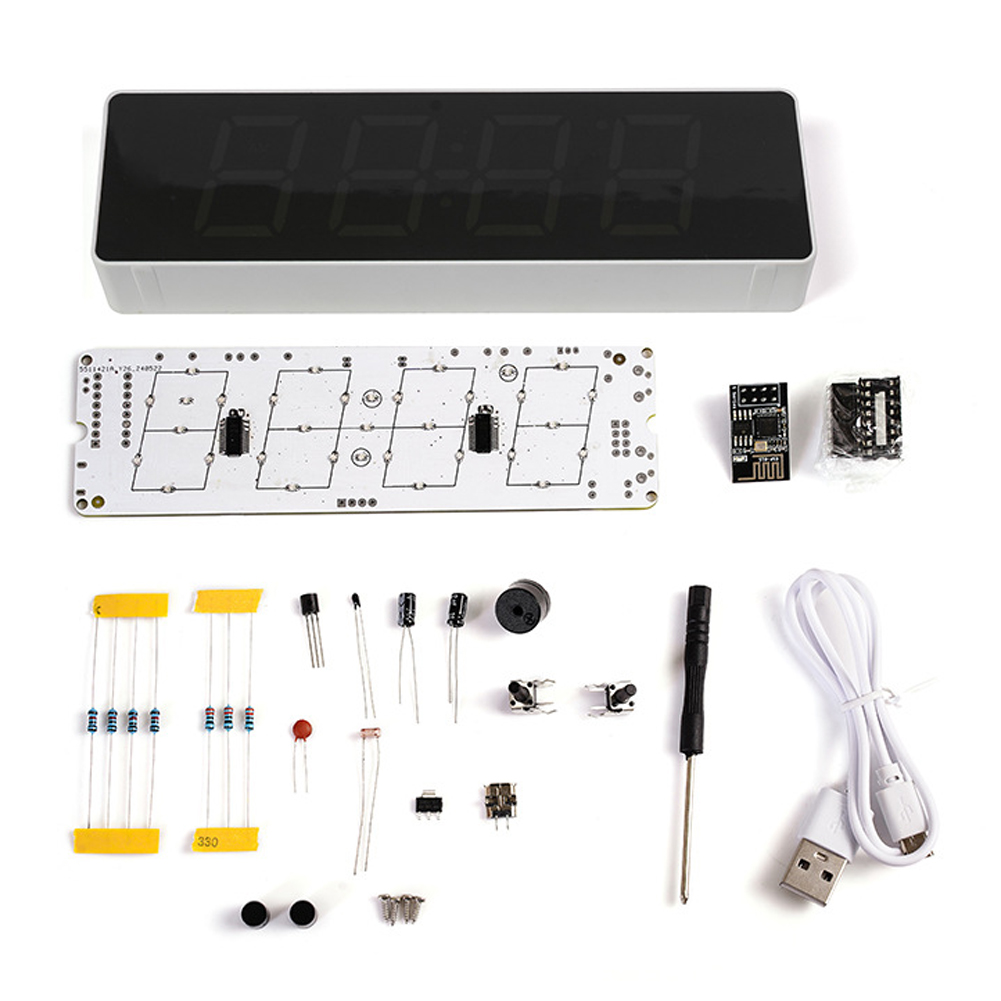 Esp8266 - Kit d'horloge WiFi coloré, horloge électronique