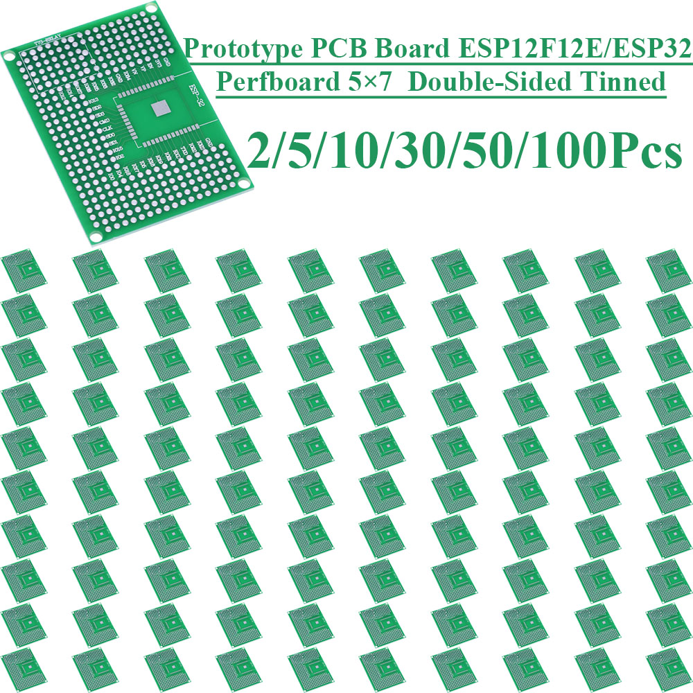 Esp8266 - Carte de prototypage double face plaquée