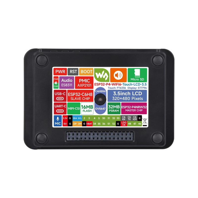 Esp32 P4 - Waveshare ESP32-P4 Wi-Fi 6 Vision Board