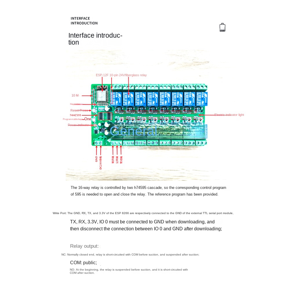 Module relais Wi-Fi 16 canaux  - Esp8266 avis et prix