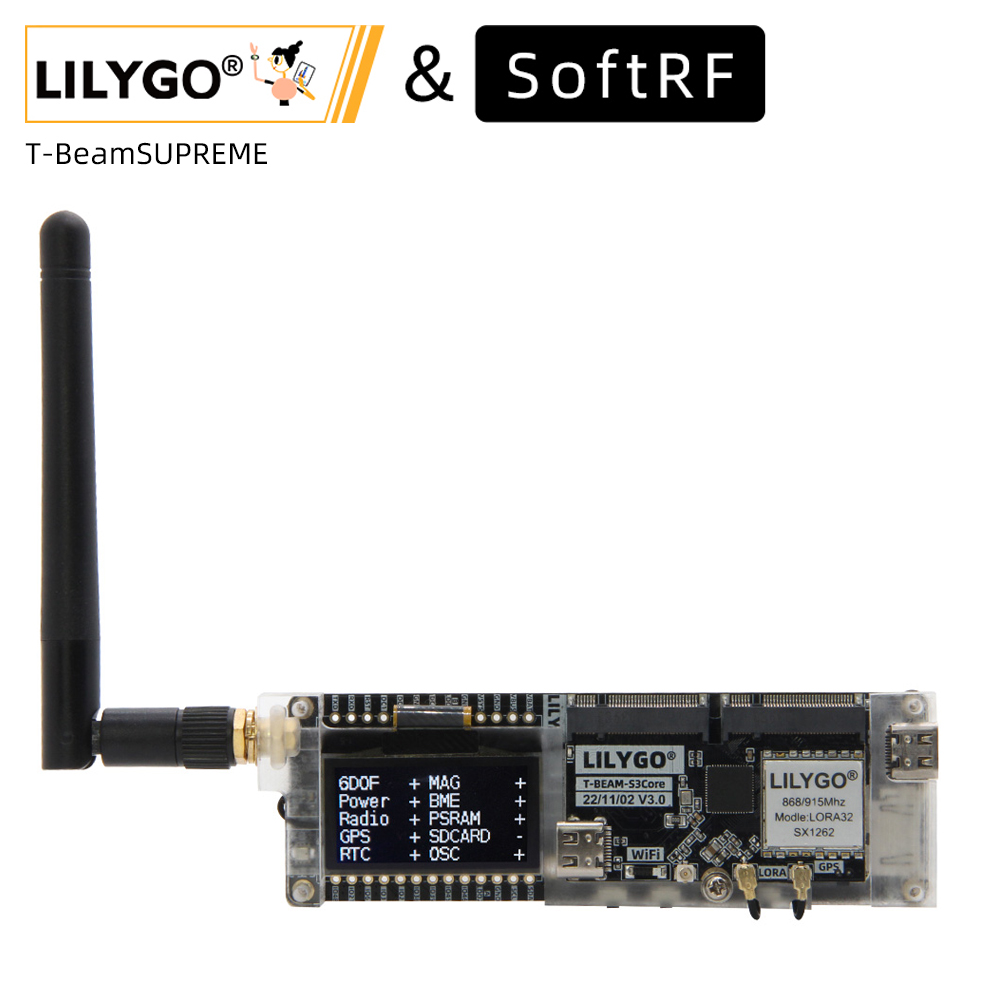LILYGO® SoftRF T-Beam SUPREME  - Esp32 Wifi Bluetooth Module avis et prix